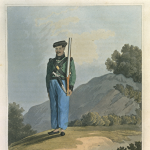 Gorkah Soldier, from Journal of a Route Across India and Through Egypt