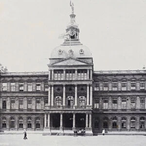 Government Building, Pretoria (b / w photo)