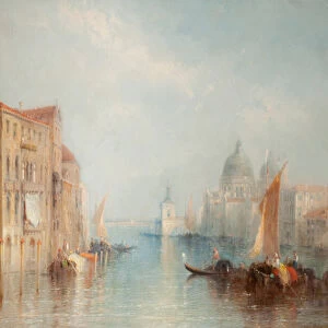 The Grand Canal, Venice (oil on canvas)