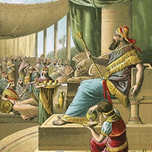 The grand feast of king Ahasuerus