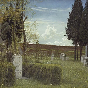 The Grave of Keats, 1873 (w / c on paper)