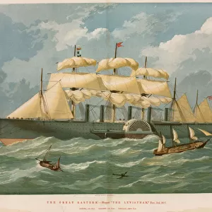 The Great Eastern, named The Leviathan, 3 November 1827 (coloured engraving)