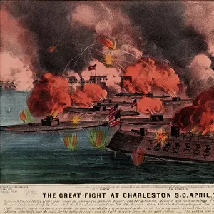 The great fight at Charleston S. C. April 7th 1863, pub