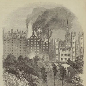 The Great Fire in the Old Town, Edinburgh (engraving)
