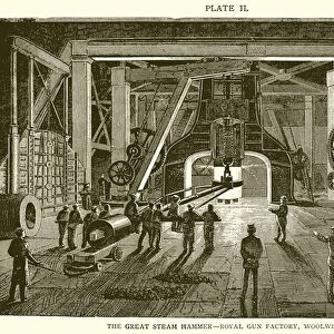 The Great Steam Hammer--Royal Gun Factory, Woolwich (engraving)