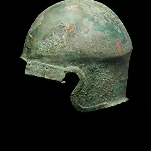 Greek Chalcidian helmet, c. 5th-4th century BC (bronze)