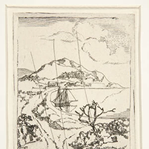 Greek Landscape, or The Anchorage (etching)