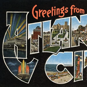 Greetings from Atlantic City, 1923 (screen print)