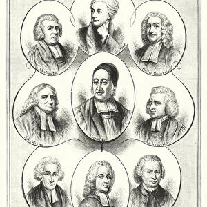 A Group of Early Hymn-Writers (engraving)