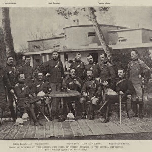Group of Officers of the Queens Own Corps of Guides engaged in the Chitral Expedition (engraving)