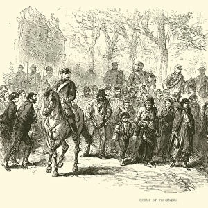 Group of prisoners, April 1871 (engraving)