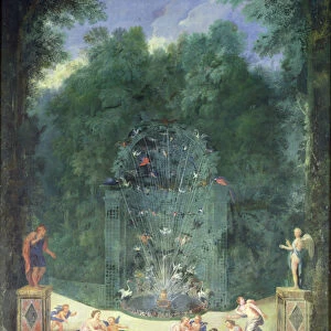 The Groves of Versailles: View of the Entrance to the Maze with Birds, Nymphs and Cherubs