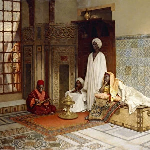 Guards of the Harem, (oil on panel)