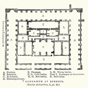Gymnasium at Ephesus (engraving)