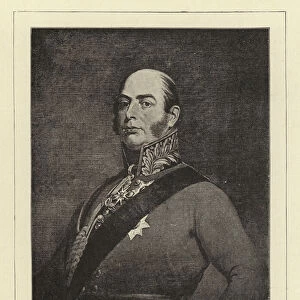 H R H the Duke of Kent, Father of H M Queen Victoria (litho)