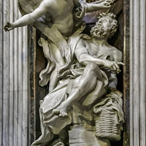 Habakkuk and the Angel, Chigi Chapel (marble)
