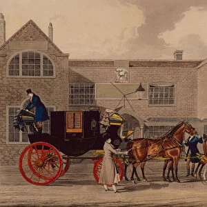 Four in Hand, 1825 (coloured engraving)