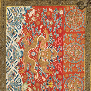 Hanging (with dragon design), 1736-95 (silk)