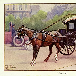 A hansom cab, London, 1911