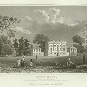 Hare Hall, near Romford, Essex, Seat of J Western, Esquire (engraving)