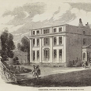 Harley-House, New-Road, the Residence of the Queen of Oude (engraving)