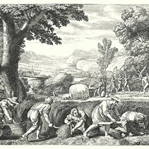 Harvest scene (engraving)