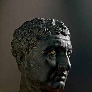 Head of an old man. 3rd-2nd century BC (Bronze sculpture)