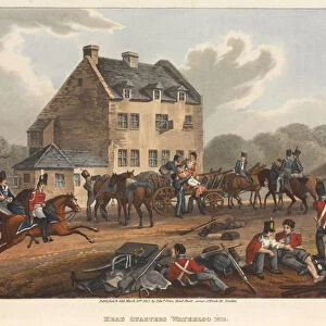 Head Quarters Waterloo 1815, engraved by M. Dubourg, 1819 (coloured aquatint)