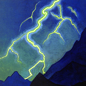 Call of the Heaven, Lightning, c. 1935-36 (tempera on canvas)
