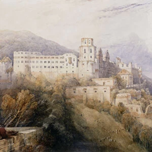 Heidelburg, The Palace of the Electors of the Palatinate, 1832 (pencil and watercolour)