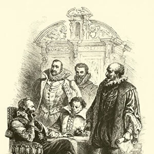 Henry IV and his ministers (engraving)