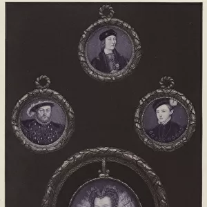Henry VII, Henry VIII, Edward VI and Elizabeth (litho)