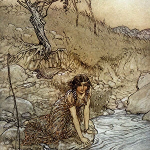 Hermia: Illustration by Arthur RACKHAM (1867-1939) for The Dream of a Summer Night by