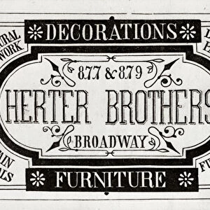 Herter Brothers, Decorations, Furniture, 877 & 879 Broadway