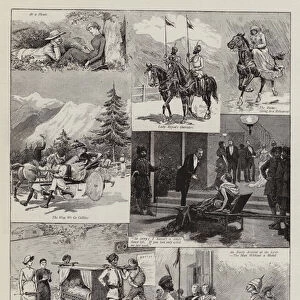 Up in the Hills, Notes at Simla during the Season (engraving)