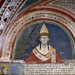 History of Saint Francis of Assisi: representation of Pope Innocenzo III