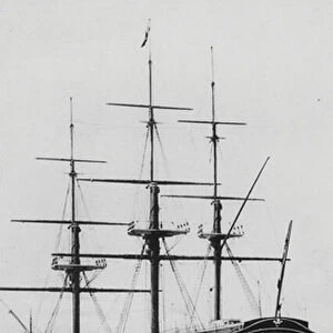 HMS "Victory"Portsmouth (b / w photo)