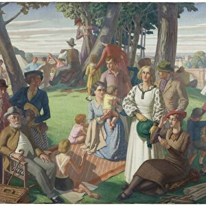 Holiday, 1935 (oil on canvas)