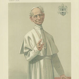 His Holiness Pope Leo XIII (colour litho)