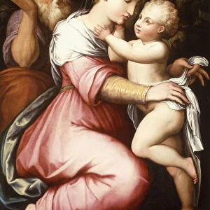 The Holy Family, 16th century (oil on panel)