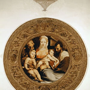 The Holy Family and St. John the Baptist (oil on canvas)