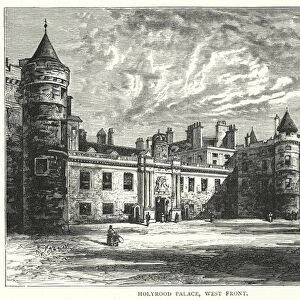 Holyrood Palace, West Front (engraving)