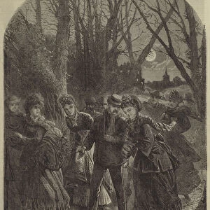 Home through the Wood (engraving)