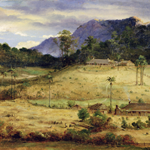 Homesteads, c. 1850 (oil on canvas)