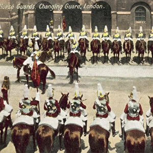 The Horse Guards, Changing The Guard, London (colour photo)