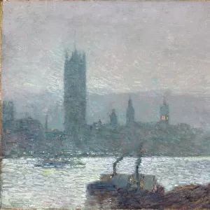 Houses of Parliament, Early Evening, 1898 (oil on canvas)