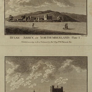 Hulne Abbey, in Northumberland (engraving)