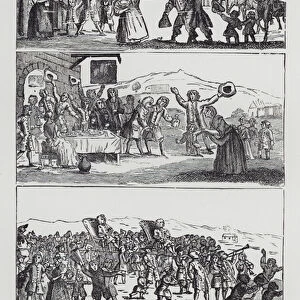 The Humours of a Country Election, 1734 (engraving)