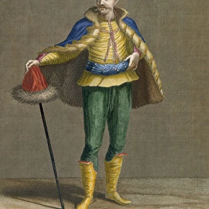 A Hungarian, plate 76 from Collection of One Hundred Prints Representing