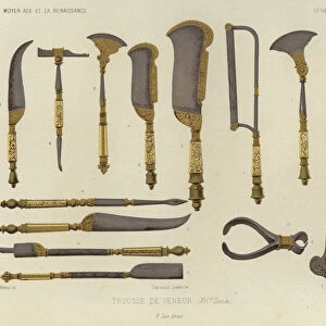 Hunters tools, 16th Century (chromolitho)